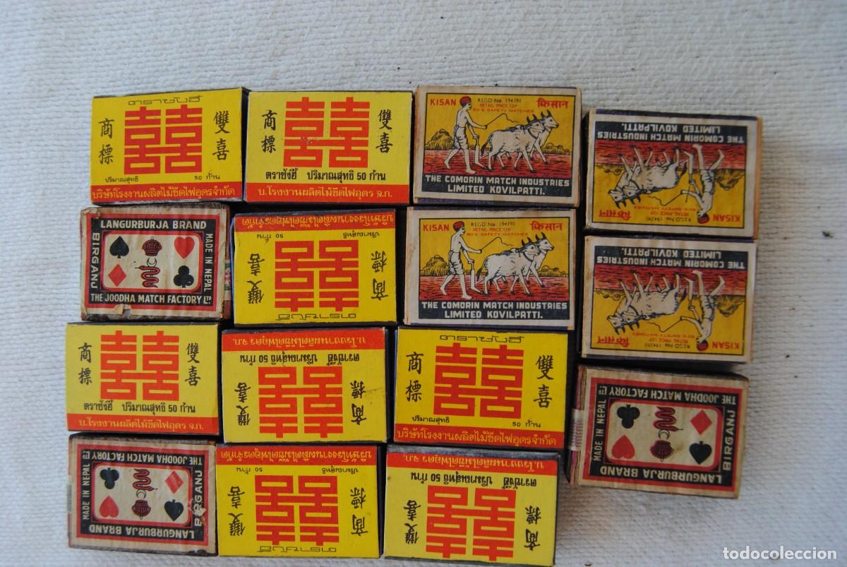Cajas de cerillas: cajas de cerillas antiguas extremo oriente - Foto 1