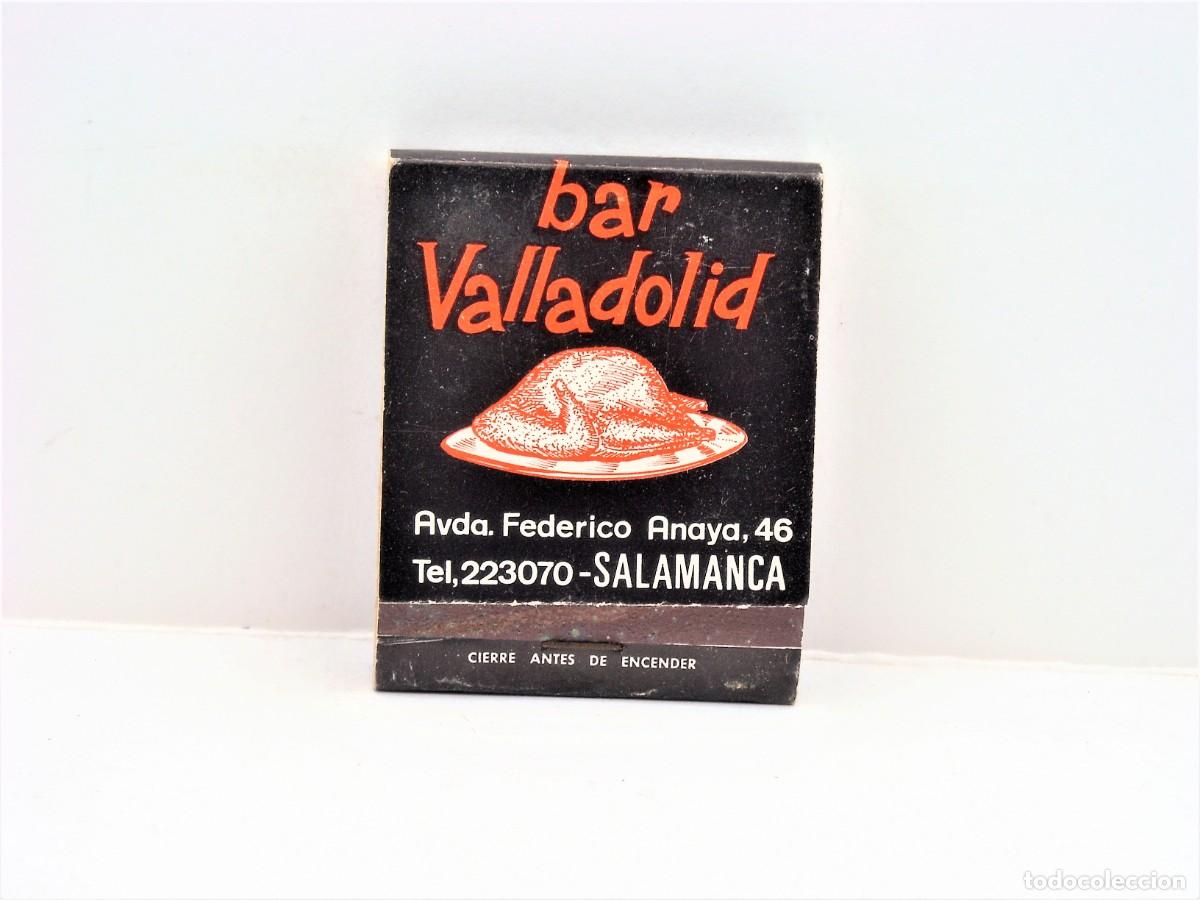 Matchboxes: Antigua Caja de Cerillas Publicidad BAR VALLADOLID. SALAMANCA