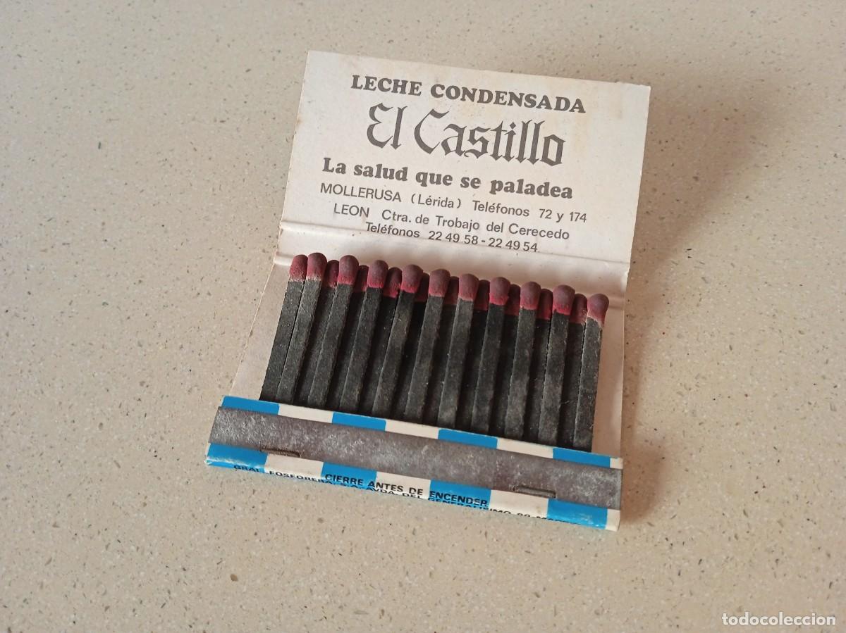 Cajas de cerillas: Antiguas cerillas Leche El Castillo - Foto 3