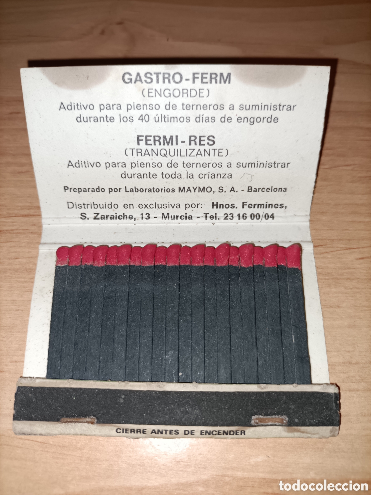 Cajas de cerillas: Caja de cerillas. Fermi-res. Maymo - Foto 3