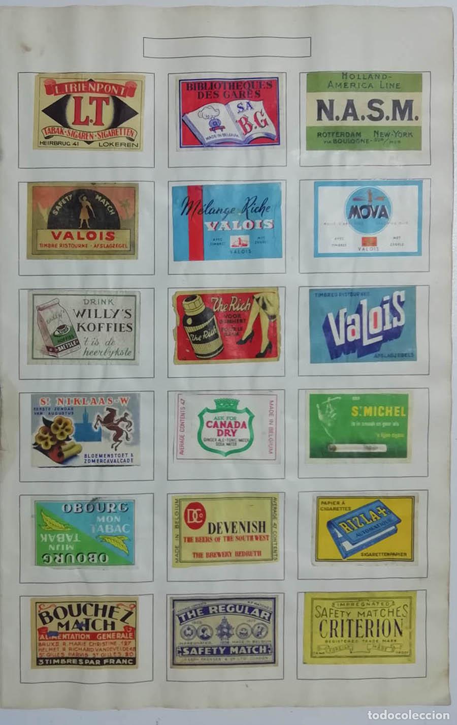 Cajas de cerillas: Diversas marcas Hoja con portadas de cerillas 059 - Foto 1