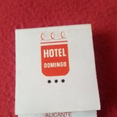 Cajas de Cerillas: CAJA DE CERILLAS BOÎTE D´ALLUMETTES MATCHBOX FÓSFOROS HOTEL DOMINGO PLAYA SAN JUAN ALICANTE PALMERA.