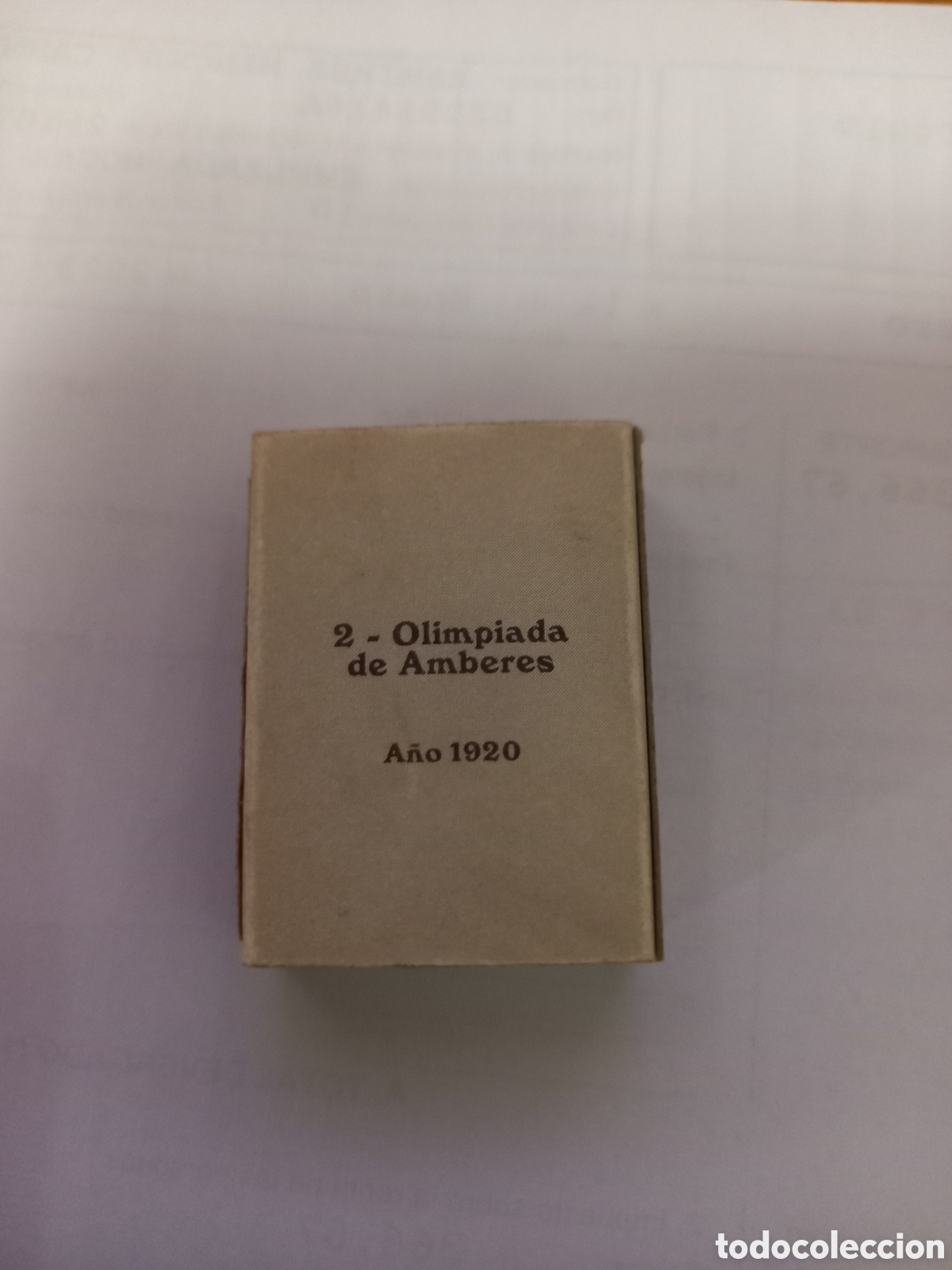 Cajas de cerillas: CAJA CERILLAS OLIMPIADA AMBERES - Foto 2