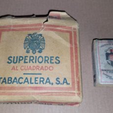 Cajas de Cerillas: ANTIGUA CAJA DE CIGARRILLOS Y CAJA DE CERILLAS.. Lote 391167059