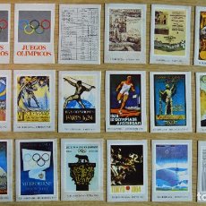 Cajas de Cerillas: LOTE 22 CARTONES JUEGOS OLIMPICOS 1896 A 1976 - FÓSFOROS - OLIMPIADAS - CROMOS - LOT. 091. Lote 394331044