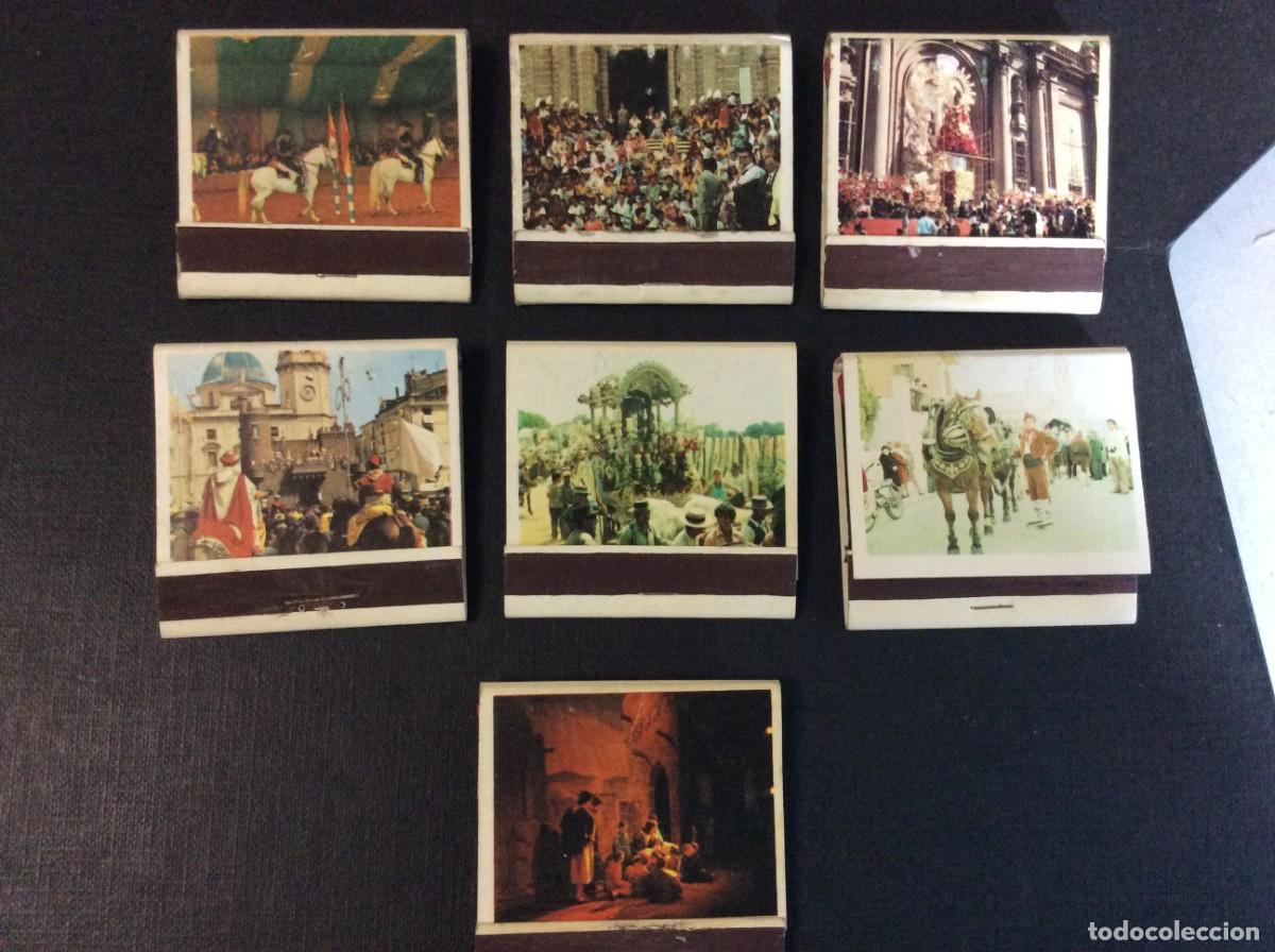 Matchboxes: 7 CARTERITAS FIESTAS DE ESPA&Ntilde;A. CON FOSFOROS