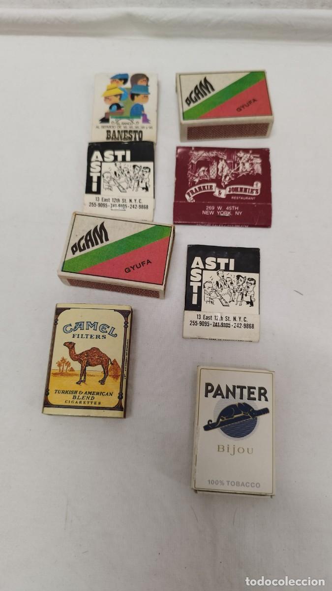 Cajas de cerillas: Lote de 8 Antiguas cajas de cerillas - Foto 1