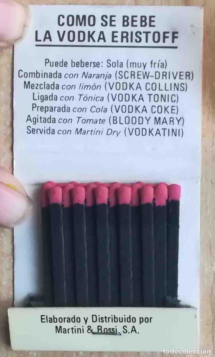 Cajas de cerillas: Caja de cerillas vodka Eristoff - Foto 3