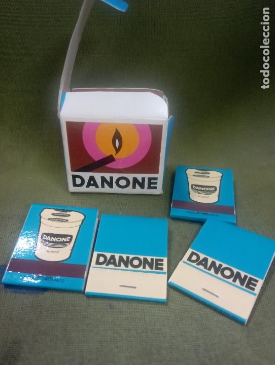 Cajas de cerillas: caja de cerillas danone .4 cajetillas - Foto 2