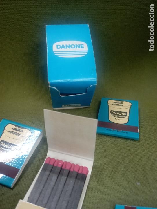Cajas de cerillas: caja de cerillas danone .4 cajetillas - Foto 3