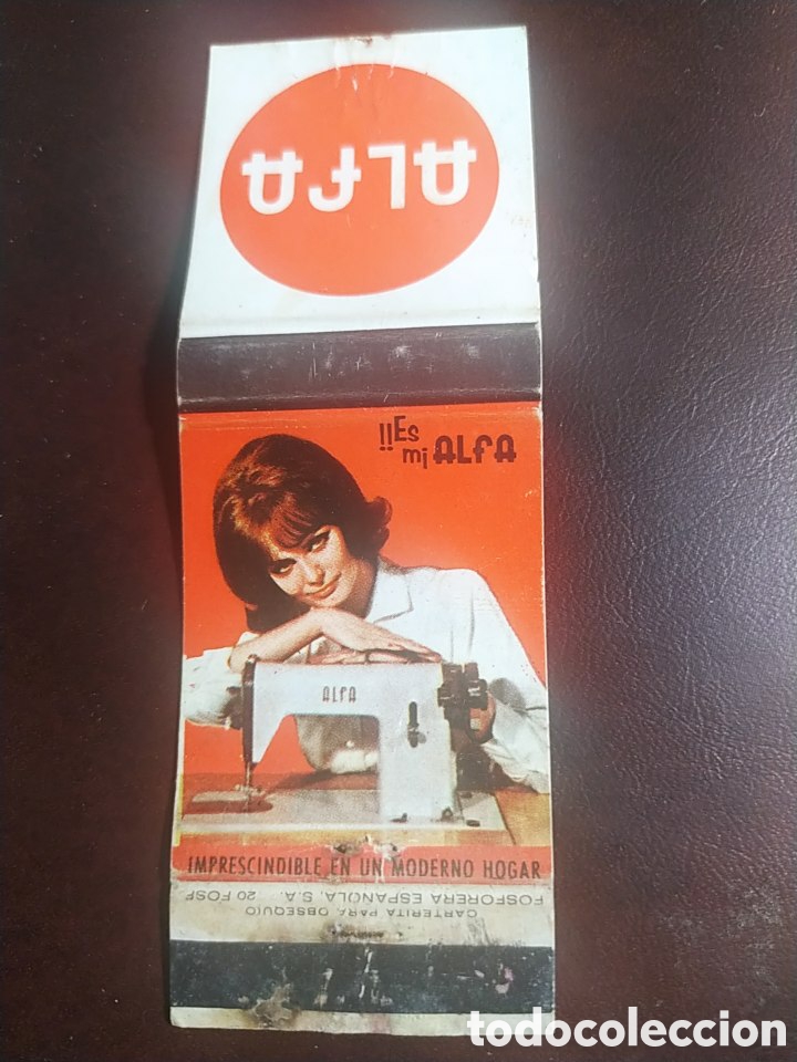 Cajas de cerillas: CARTERITA DE CERILLAS. ALFA. - Foto 1