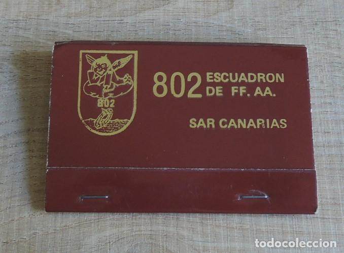 Cajas de cerillas: Sobre de cerillas 802 Esc. FFAA - Foto 1