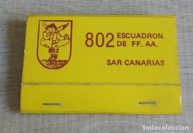 Cajas de cerillas: Sobre de cerillas 802 Esc. FFAA - Foto 1
