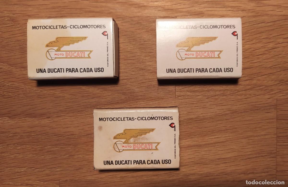 Cajas de cerillas: 3 CAJAS DE CERILLAS DUCATI - Foto 2