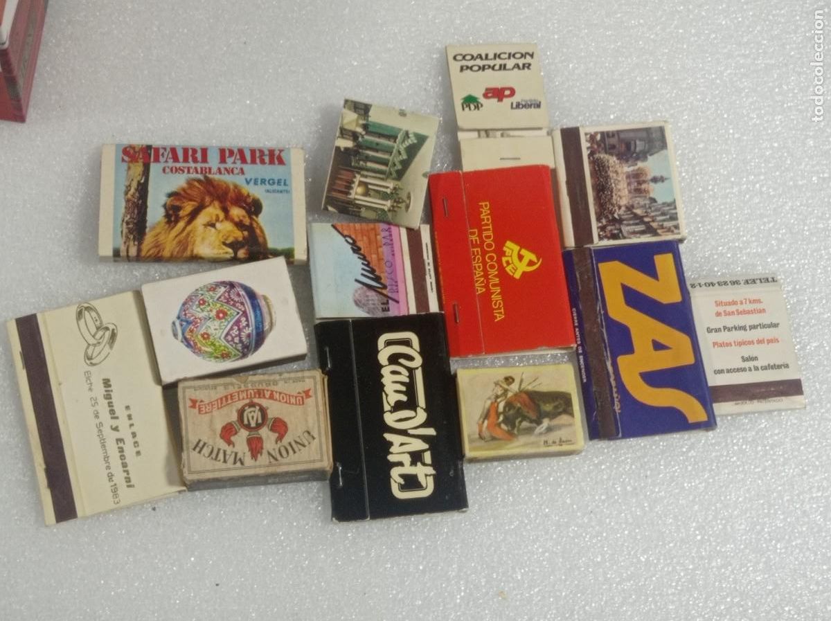 Matchboxes: Antiguo lote de cajas de cerillas