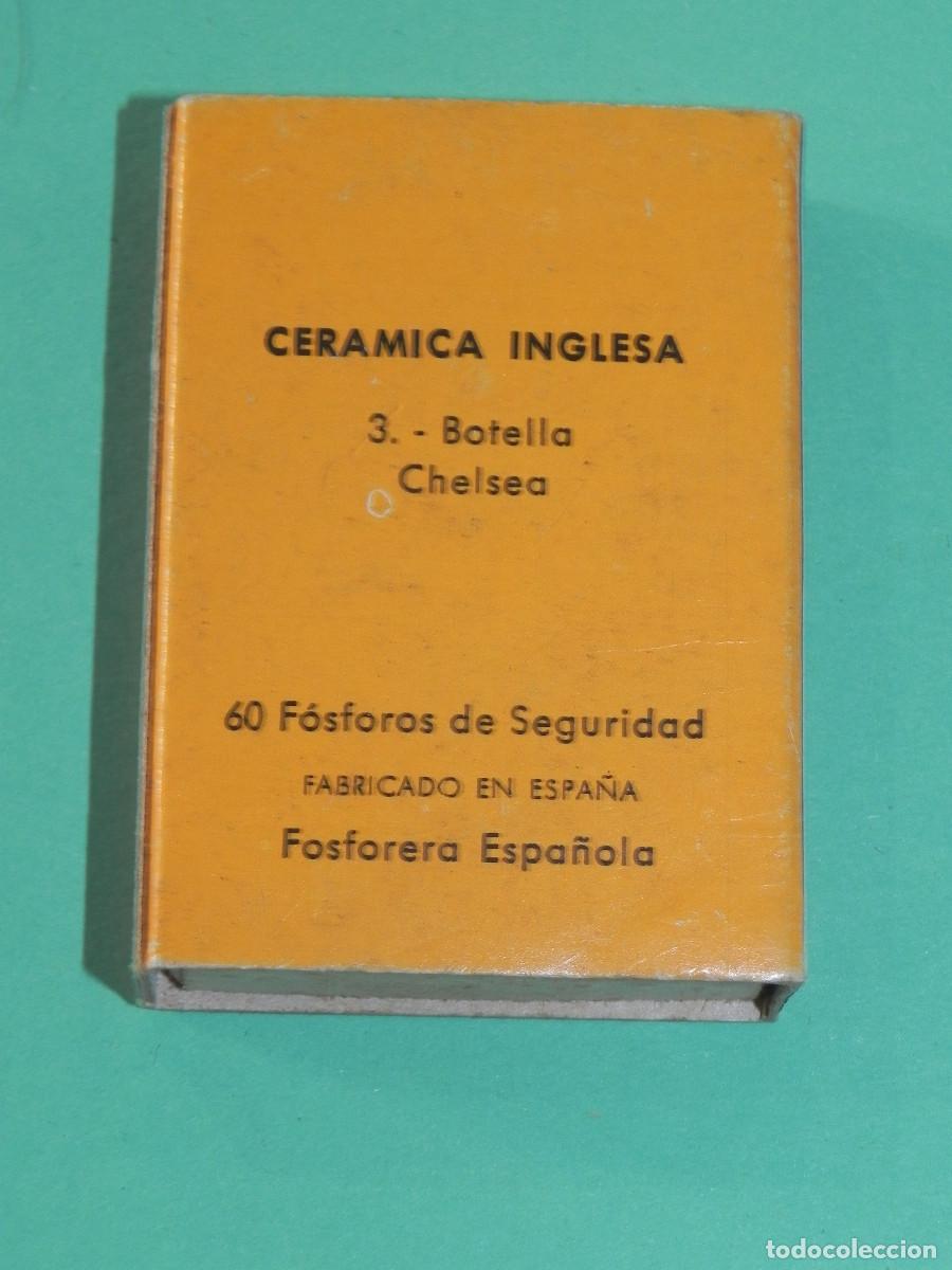 Cajas de cerillas: Caja de Cerillas Botella Chelsea. - Foto 2