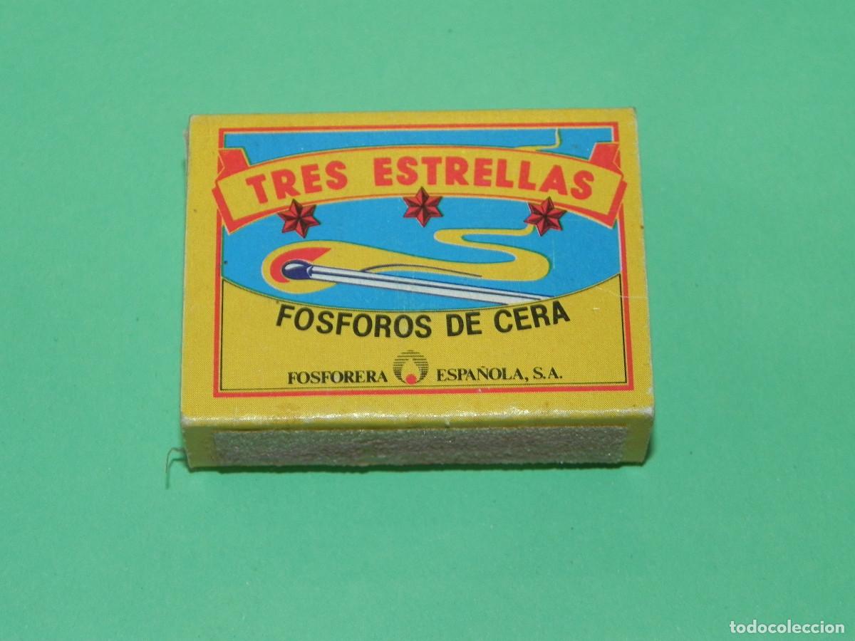 Cajas de cerillas: Caja de Cerillas, Tres Estrellas. - Foto 1