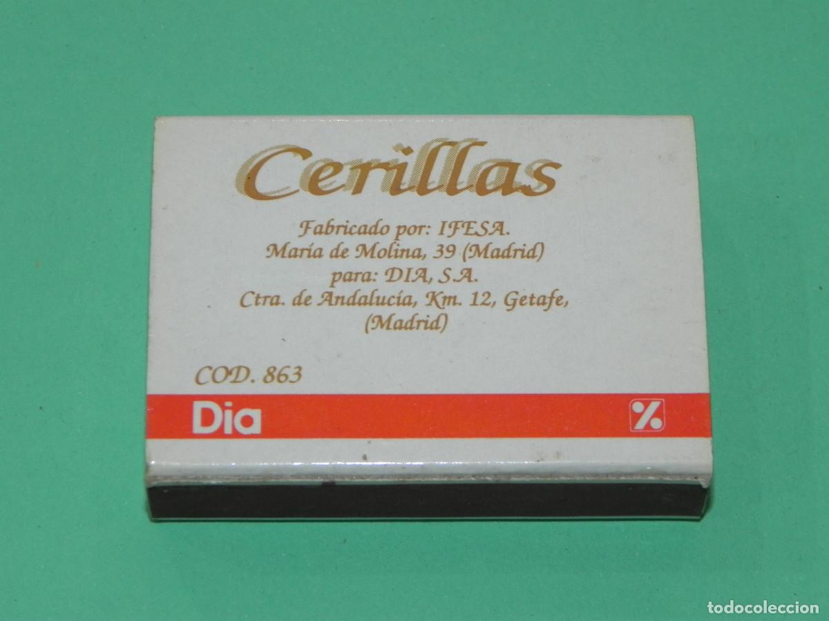 Cajas de cerillas: Caja de Cerillas, Supermercados DIA, COD: 863. - Foto 2