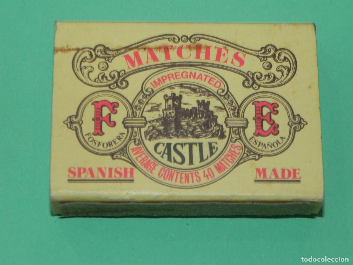 Cajas de cerillas: Caja de Cerillas, MATCHES IMPREGNATED CASTLE. - Foto 1