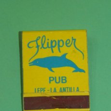 Cajas de Cerillas: CAJA DE CERILLAS, FLIPPER PUB (LEPE - LA ANTILLA).