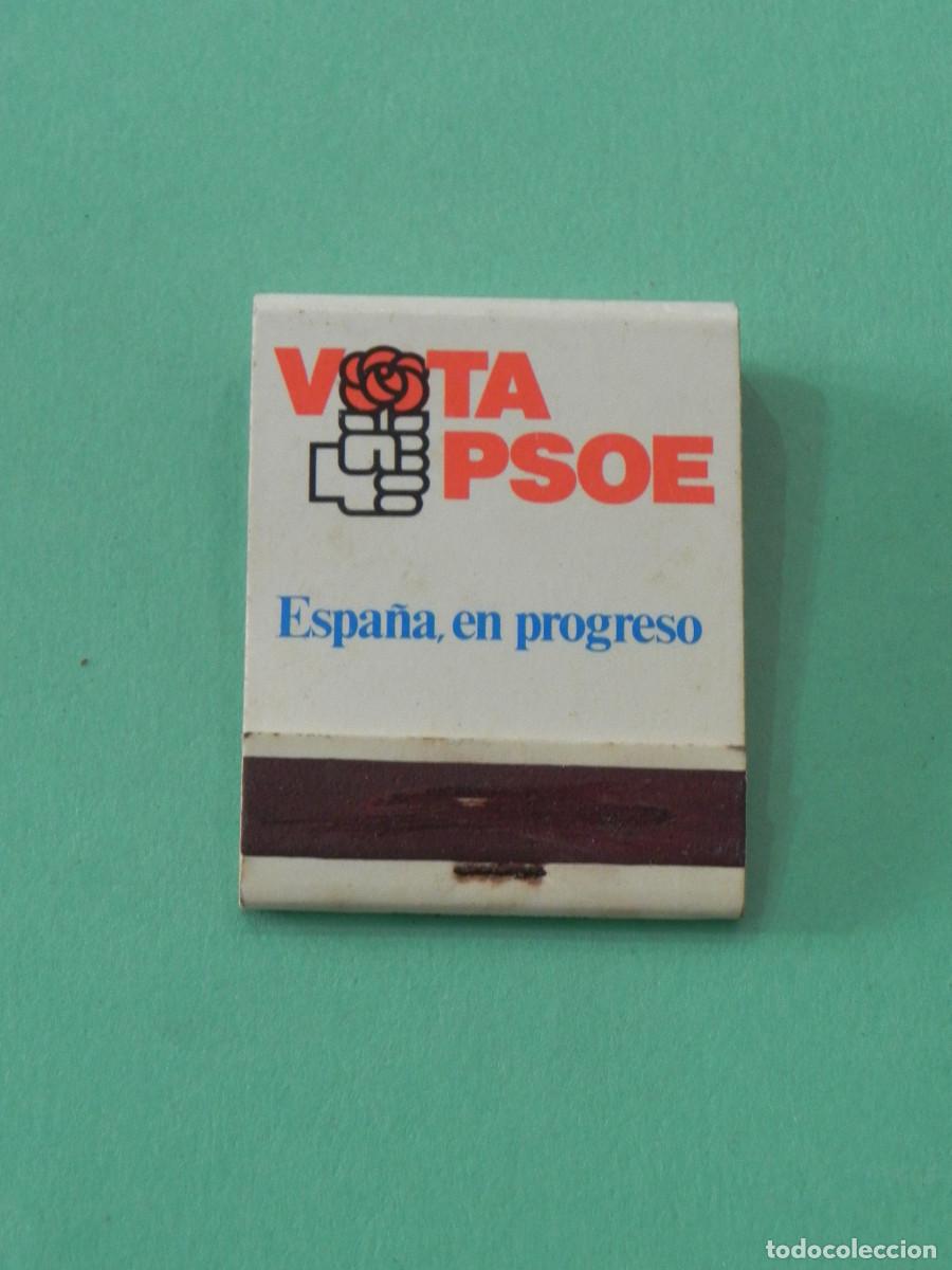 Cajas de cerillas: Caja de Cerillas, Vota PSOE - Espa&ntilde;a, en Progreso. - Foto 1