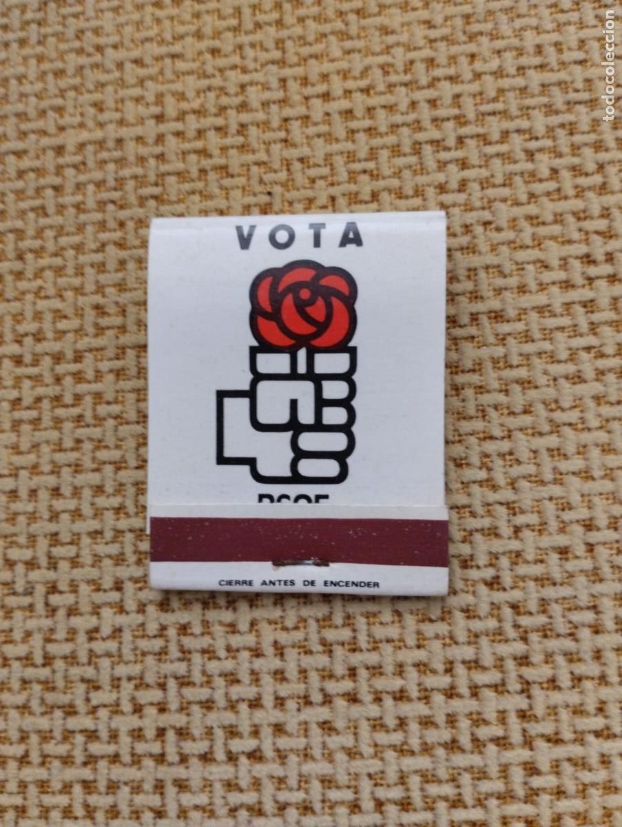 Cajas de cerillas: Caja cerrillas antiguas PSOE - Foto 1