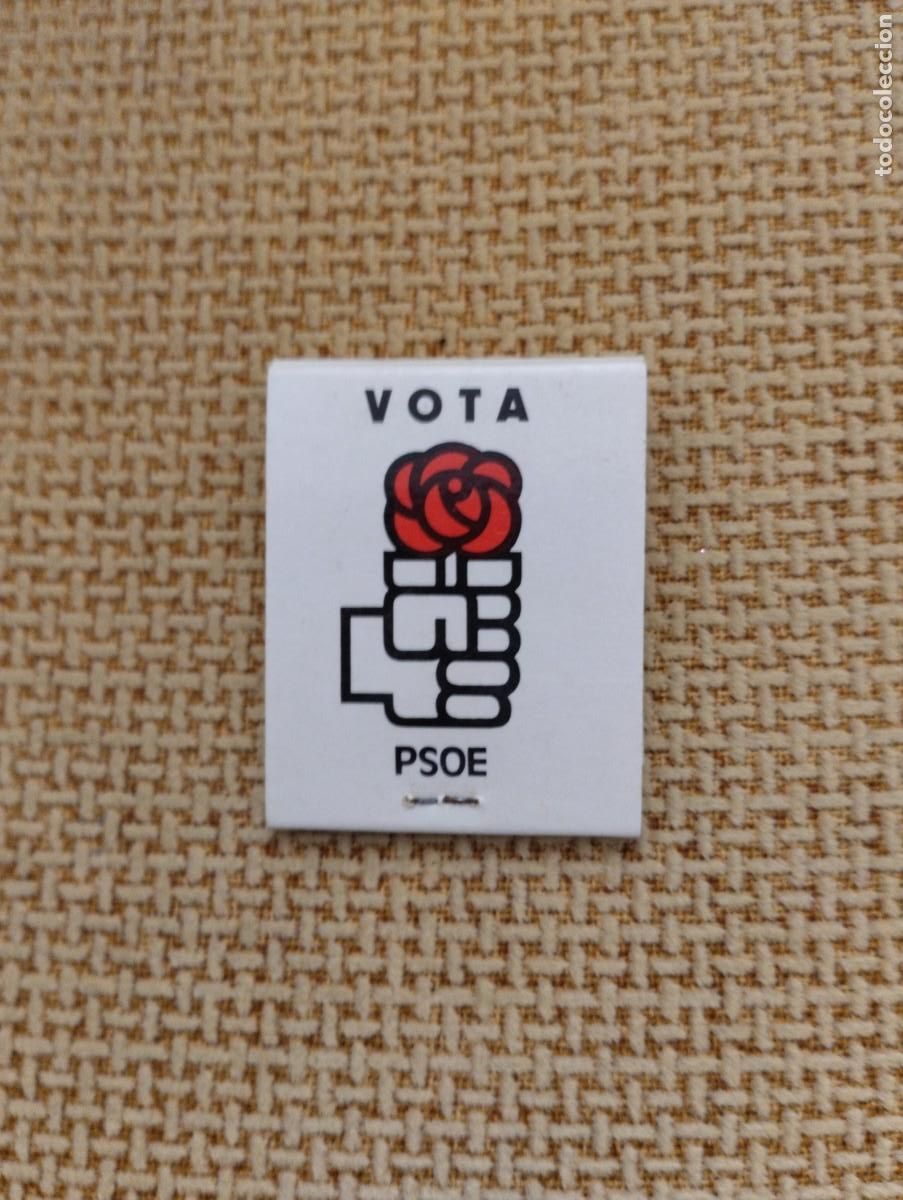 Cajas de cerillas: Caja cerrillas antiguas PSOE - Foto 2