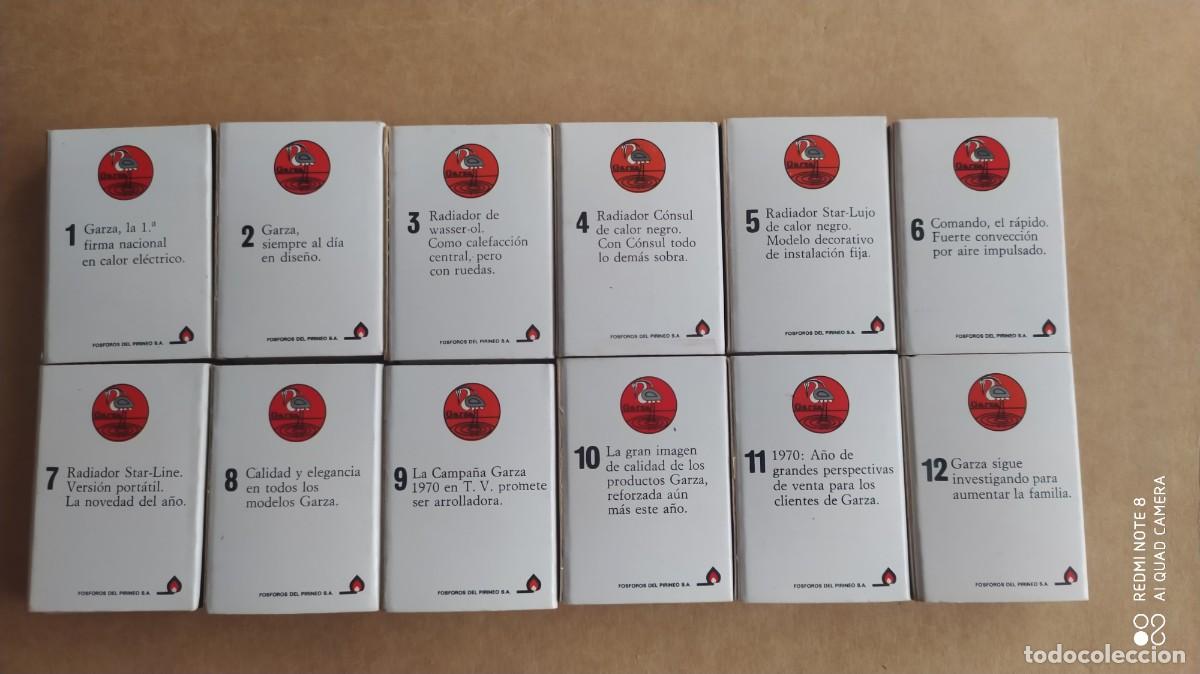 Cajas de cerillas: CERILLAS GARZA COMPLETA - Foto 3