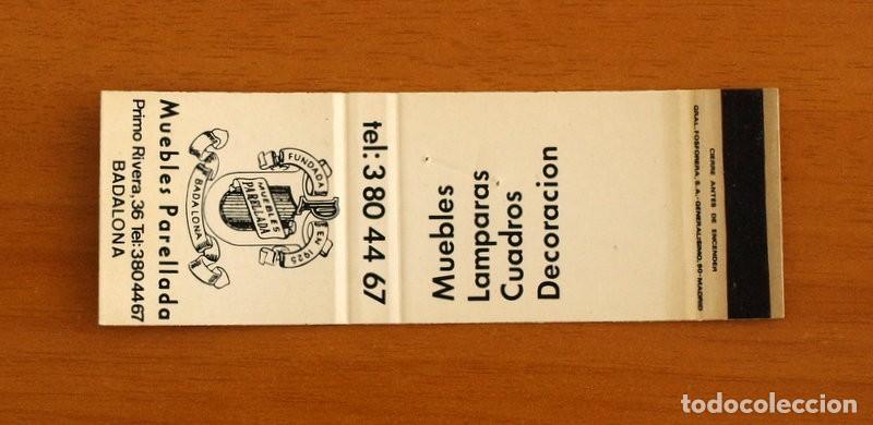 Matchboxes: Carterita de cerillas - Muebles Parellada - Badalona - General Fosforera