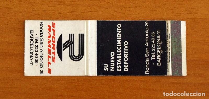 Matchboxes: Carterita de cerillas - Sports Ramells - Barcelona - General Fosforera