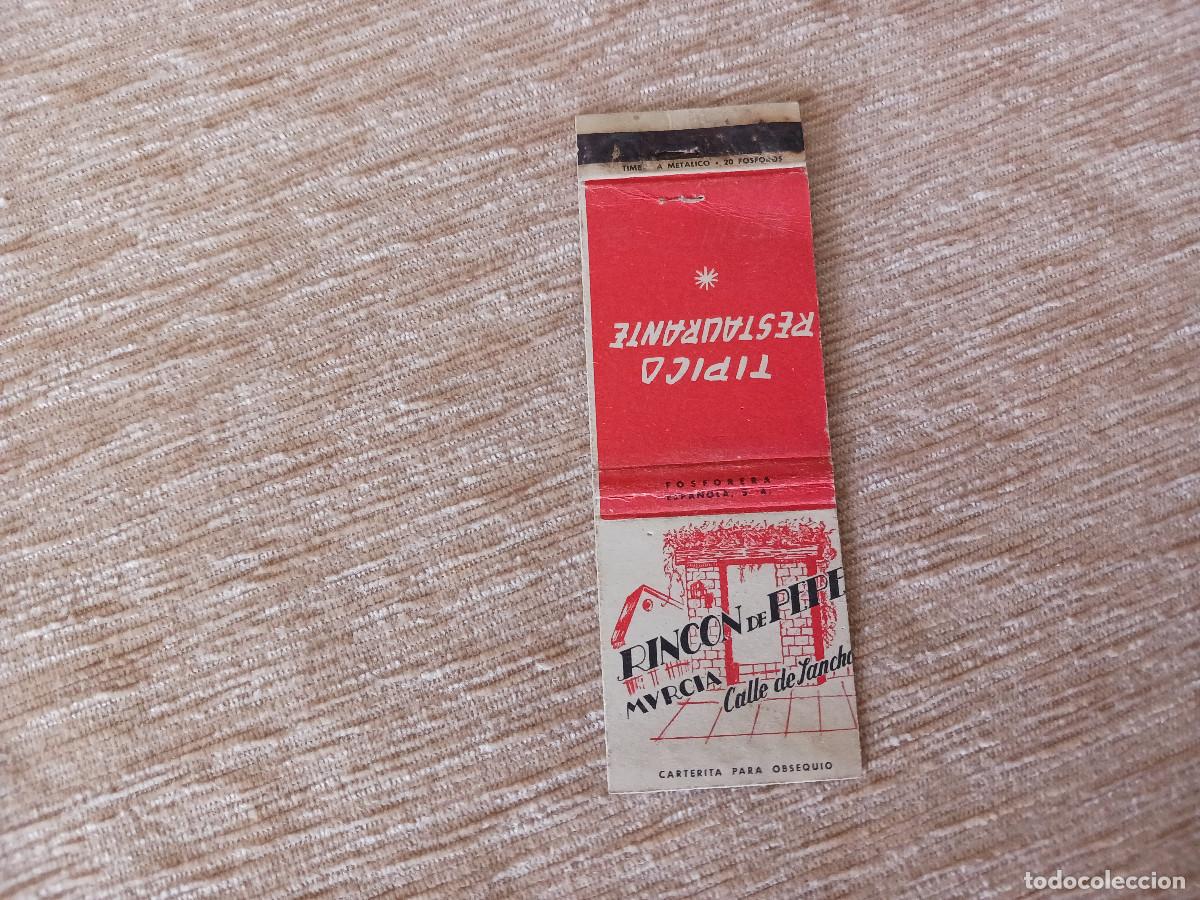 Cajas de cerillas: rincon de pepe, murcia, tipico restaurante - Foto 1
