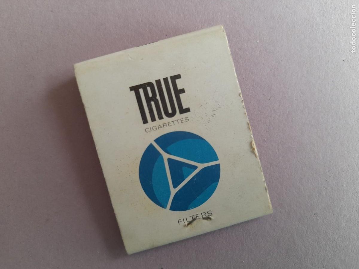 Cajas de cerillas: caja de cerillas tabaco true cigarettes, usado - Foto 2