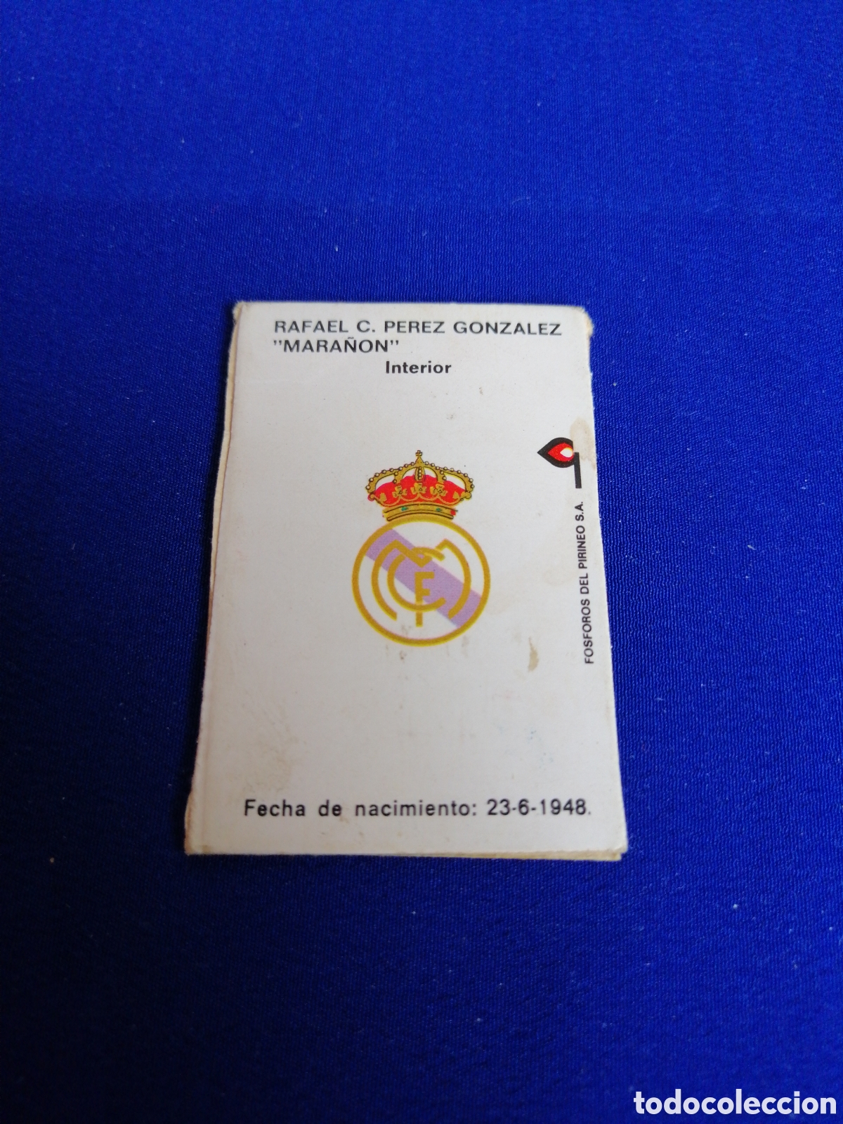 Cajas de cerillas: REAL MADRID - MARA&Ntilde;&Oacute;N - Foto 2