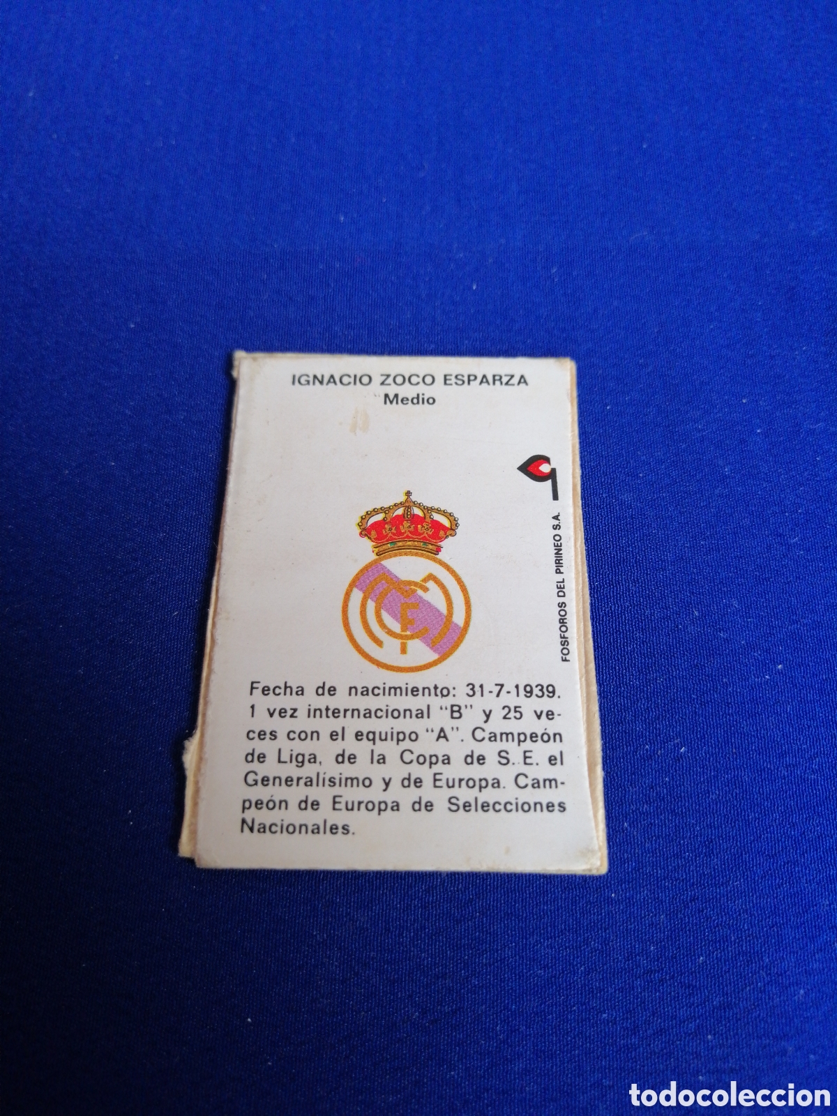Cajas de cerillas: REAL MADRID - ZOCO - Foto 2