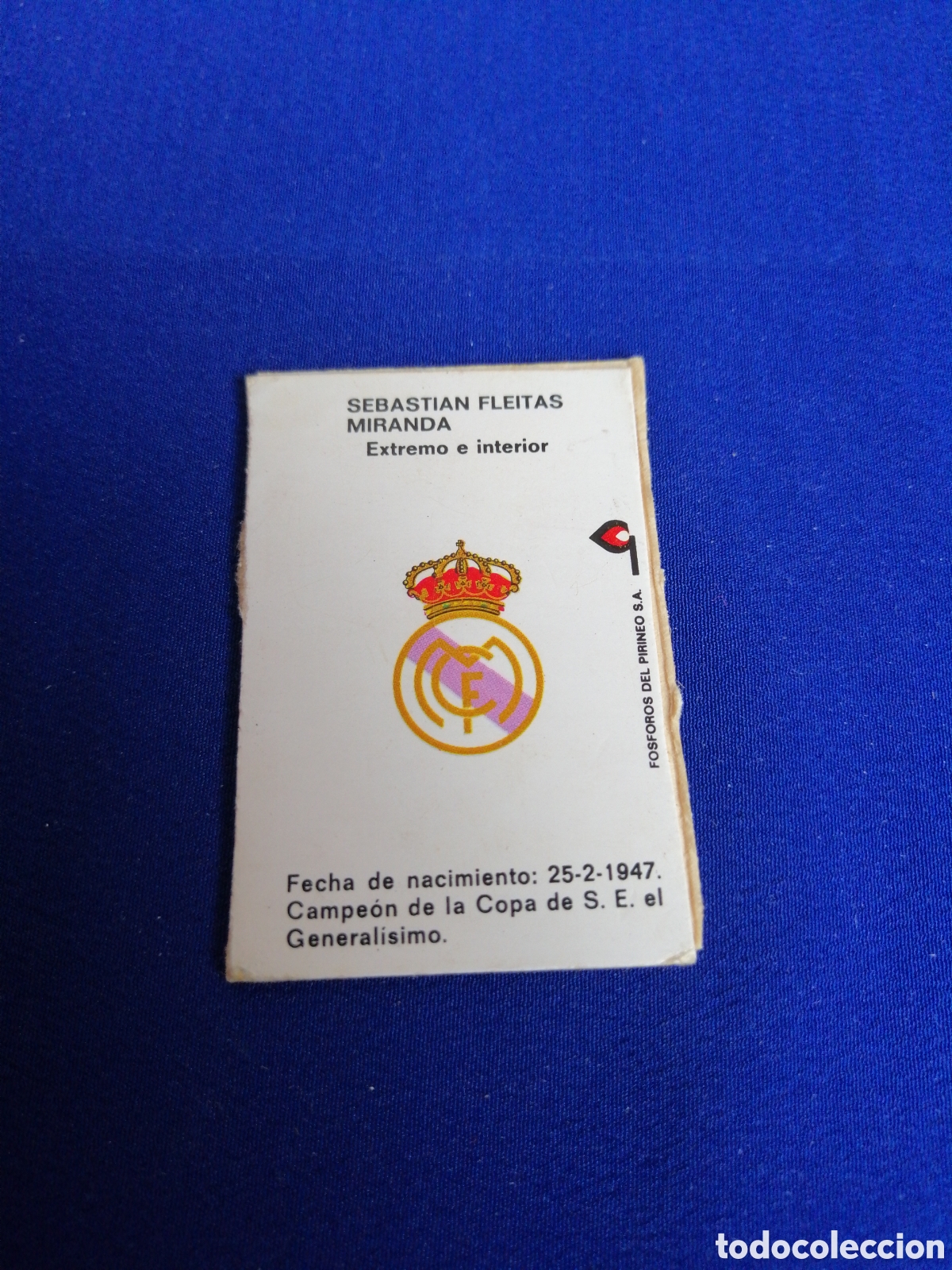 Cajas de cerillas: REAL MADRID - FLEITAS - Foto 2