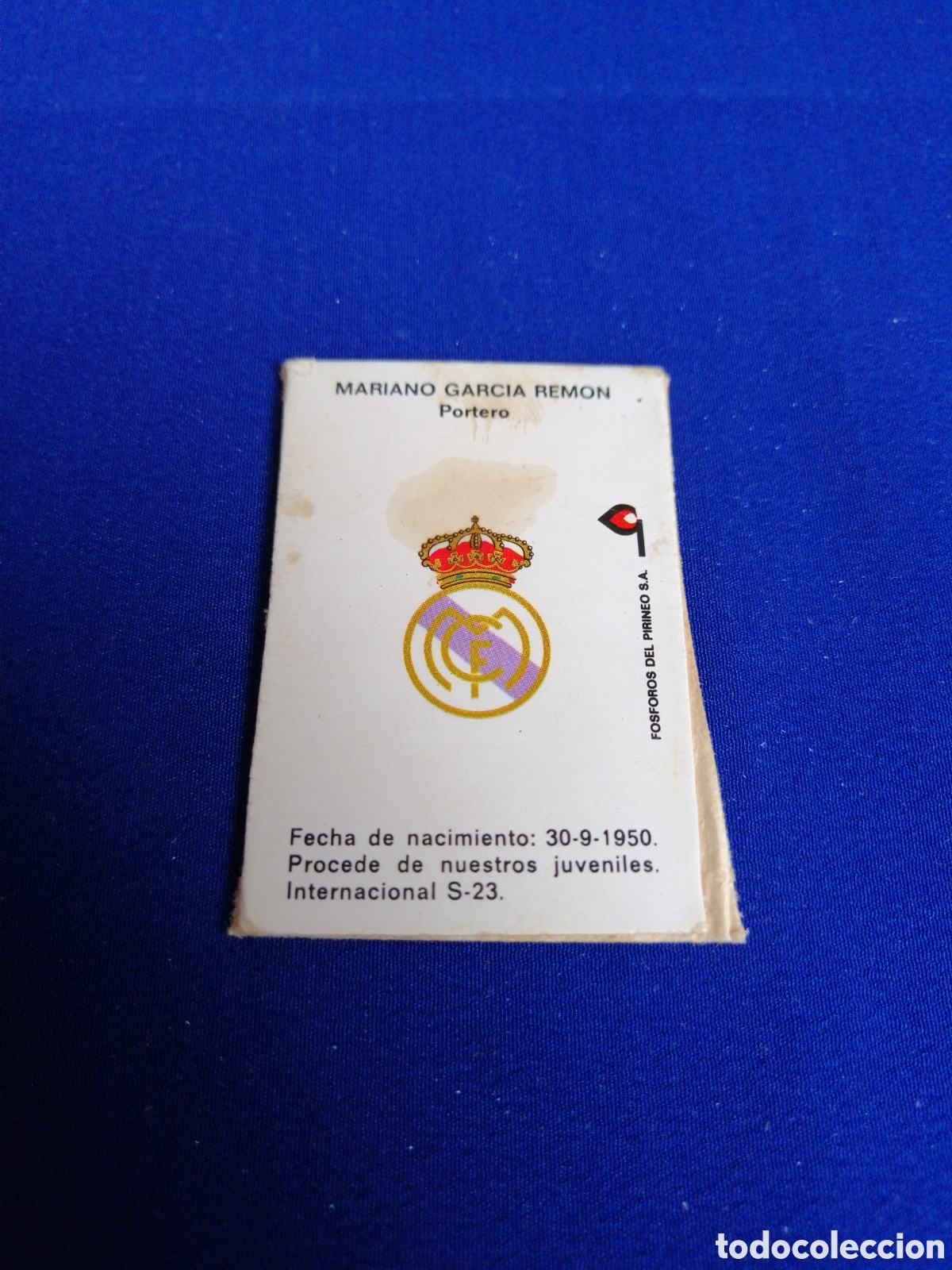 Cajas de cerillas: REAL MADRID - GARC&Iacute;A REMON - Foto 2