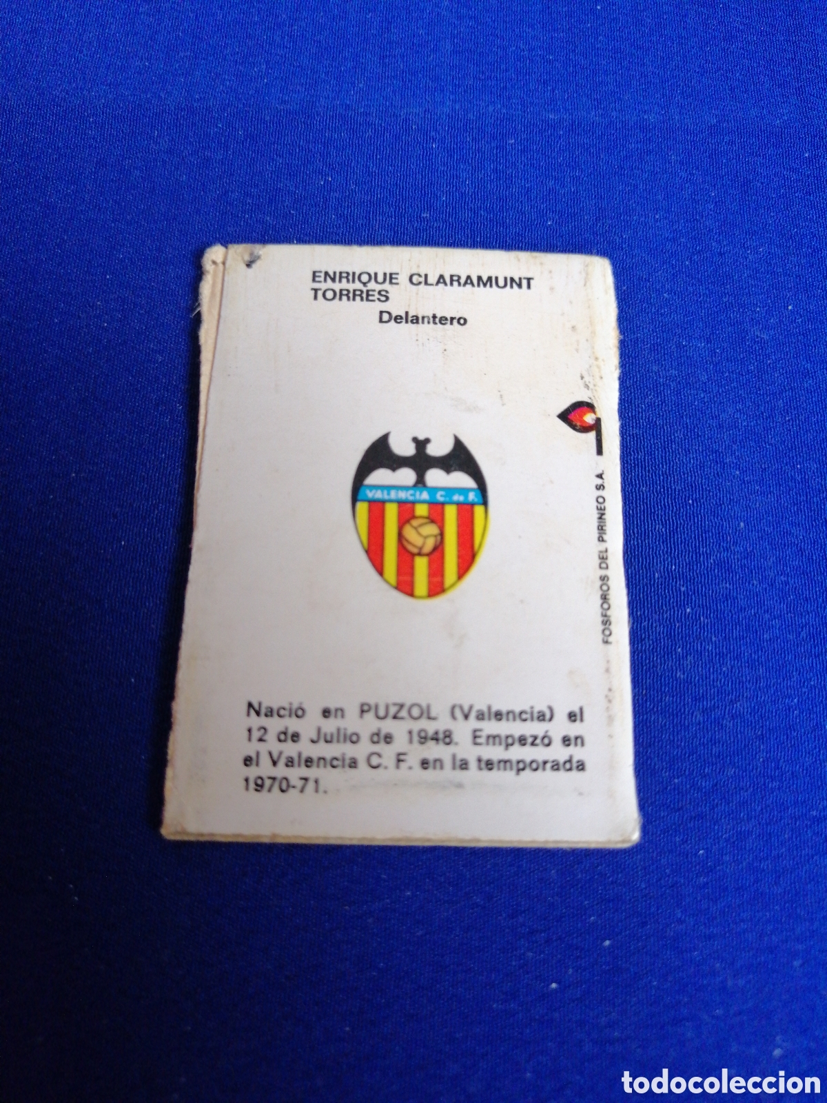 Cajas de cerillas: VALENCIA CF - CLARAMUNT II - Foto 3