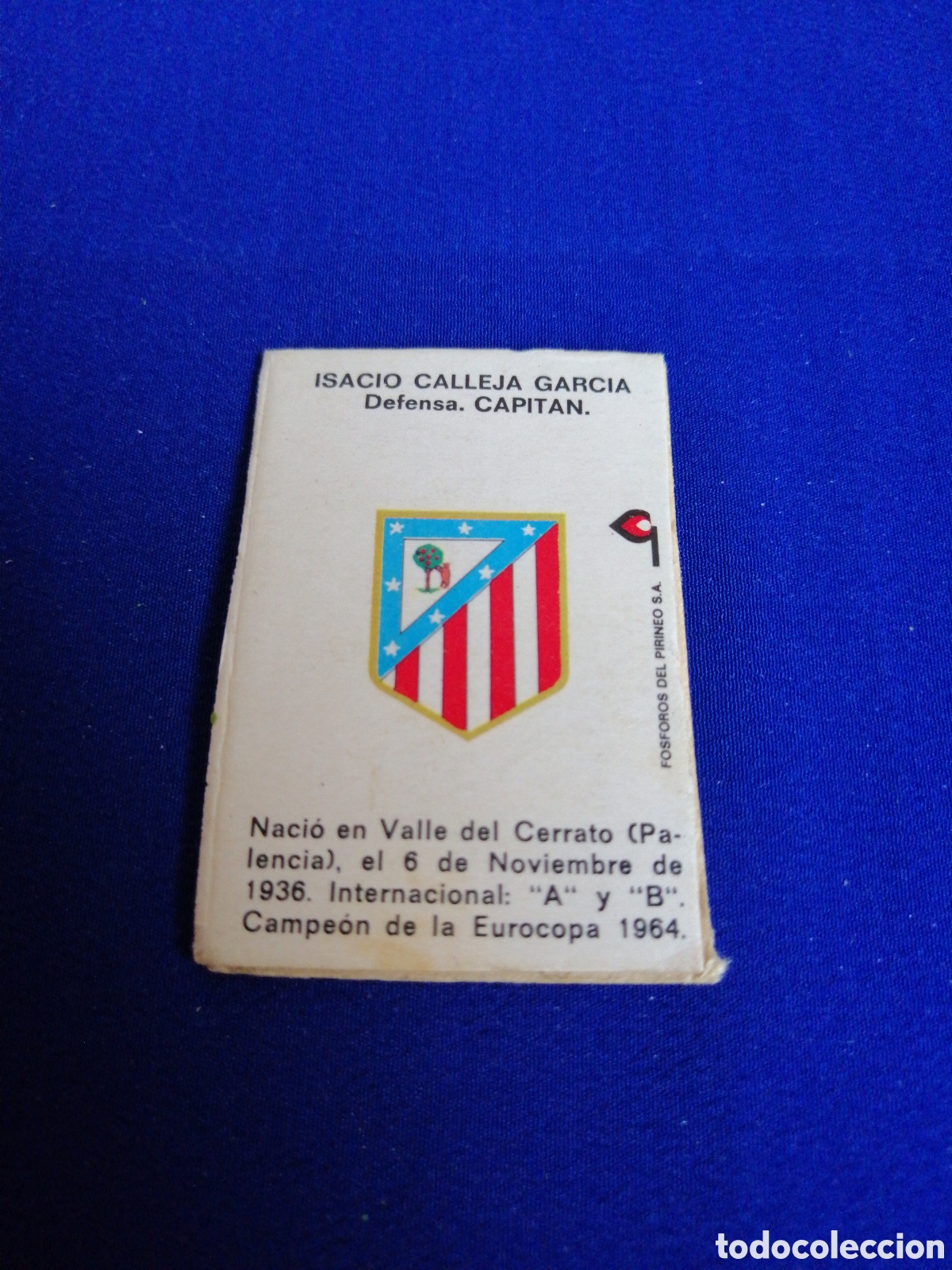 Cajas de cerillas: ATL&Eacute;TICO DE MADRID - CALLEJA - Foto 2