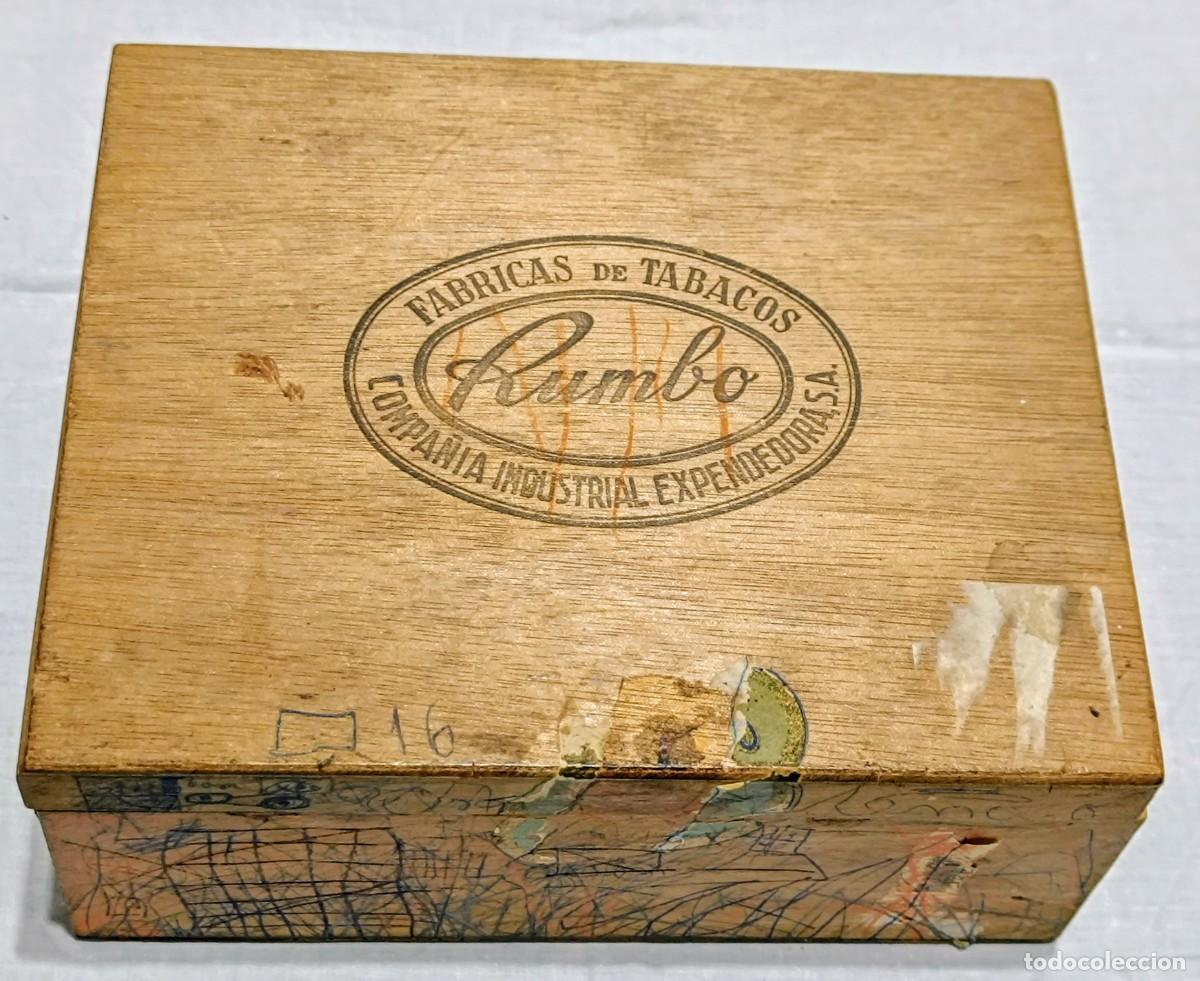 Cajas de cerillas: Caja de madera de puros Rumbo - Foto 1