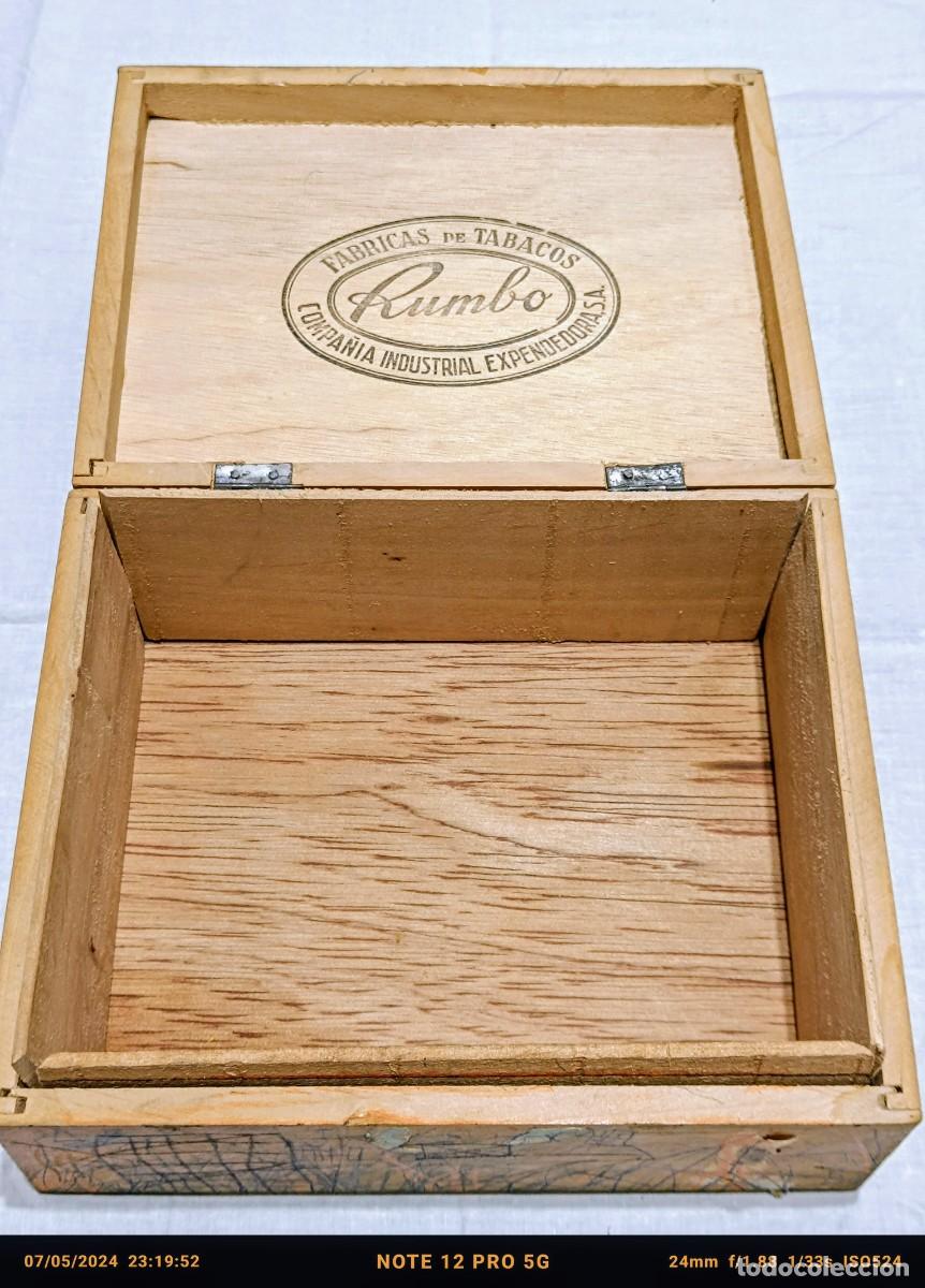 Cajas de cerillas: Caja de madera de puros Rumbo - Foto 2