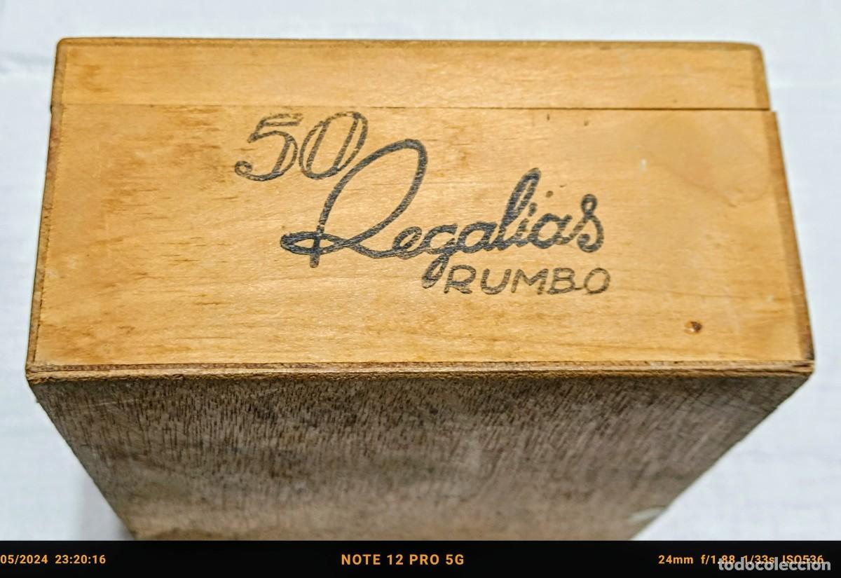 Cajas de cerillas: Caja de madera de puros Rumbo - Foto 4