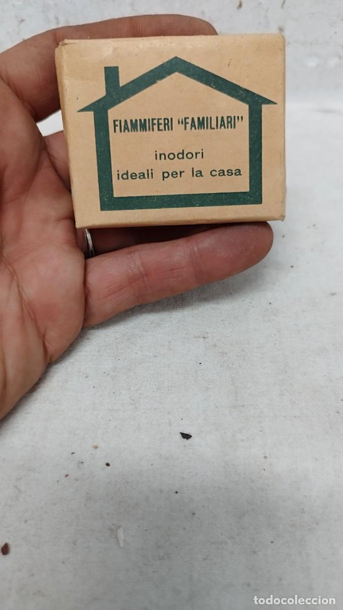 Bo&icirc;tes d'Allumettes: Antigua caja de cerillas italiana,FIAMMIFERI &rdquo;FAMILIARI&rdquo; inodori ideali per la casa