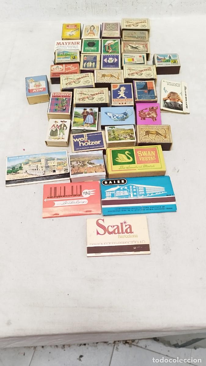 Bo&icirc;tes d'Allumettes: Lote de 37 cajas de cerillas,variadas