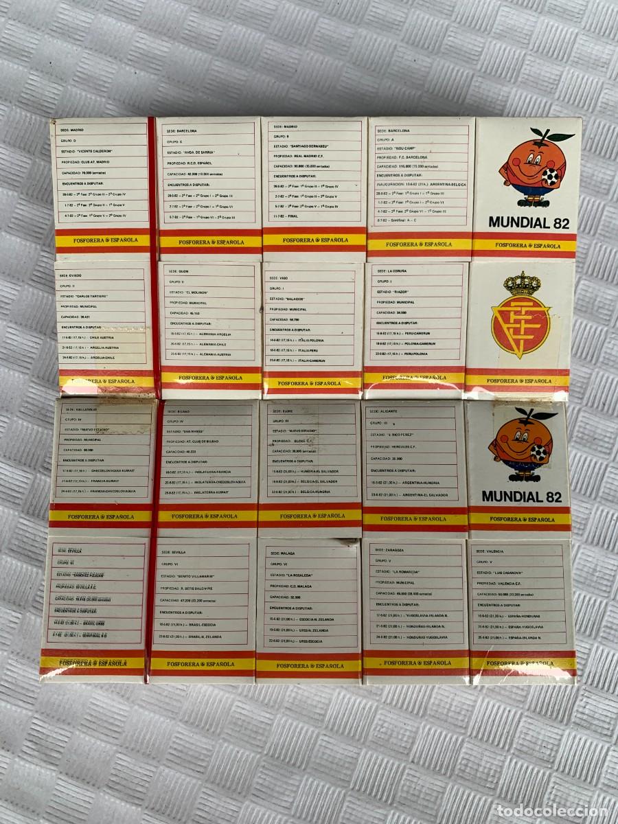 Cajas de cerillas: Lote de los estadios del mundial del 82 - Foto 2