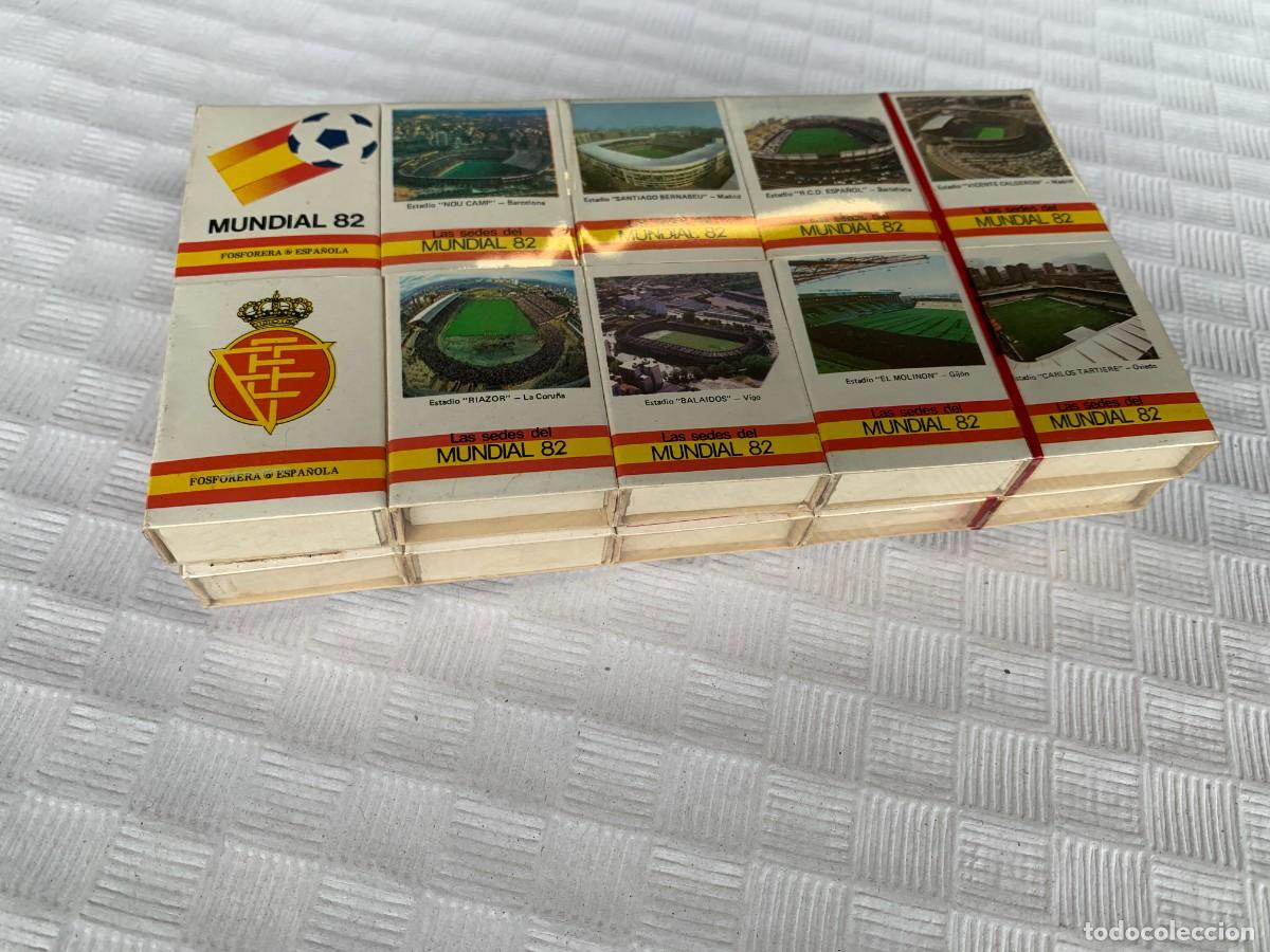 Cajas de cerillas: Lote de los estadios del mundial del 82 - Foto 3