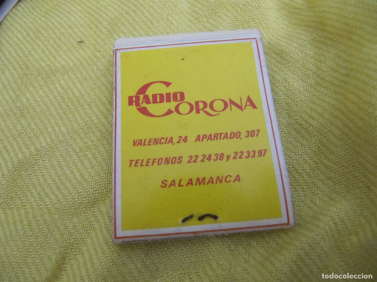 Cajas de cerillas: RADIO CORONA SALAMANCA - Foto 1