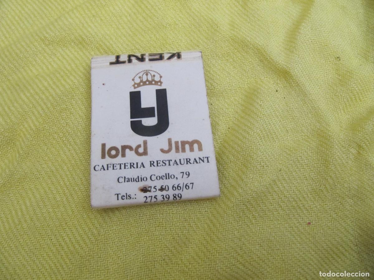 Cajas de cerillas: CAFETERIA RESTAURANTE LORD JIM - Foto 2