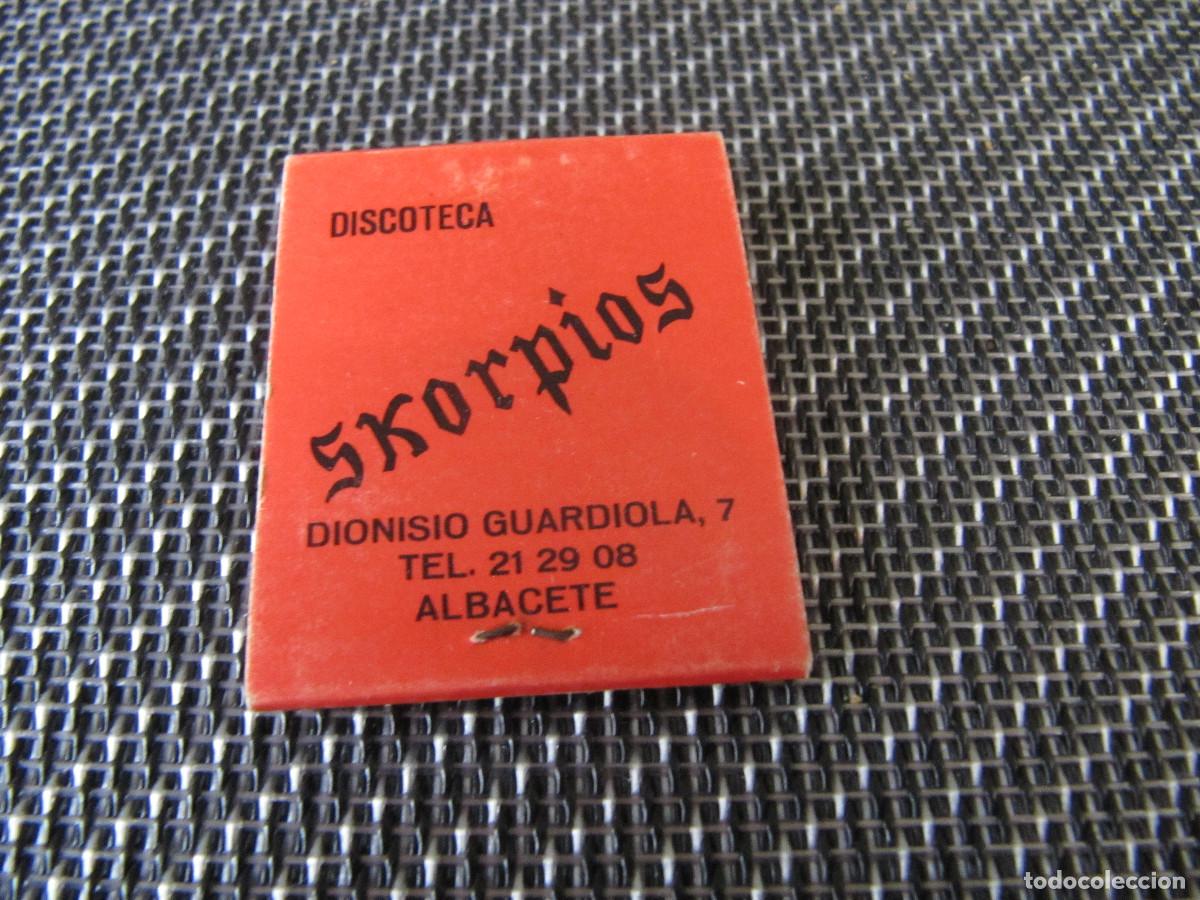 Cajas de cerillas: DISCOTECA SKORPIOS ALBACETE-COMPLETA - Foto 2