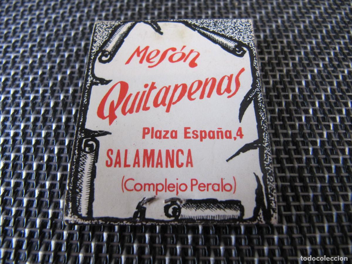 Cajas de cerillas: MESON QUITAPENAS SALAMANCA - Foto 2