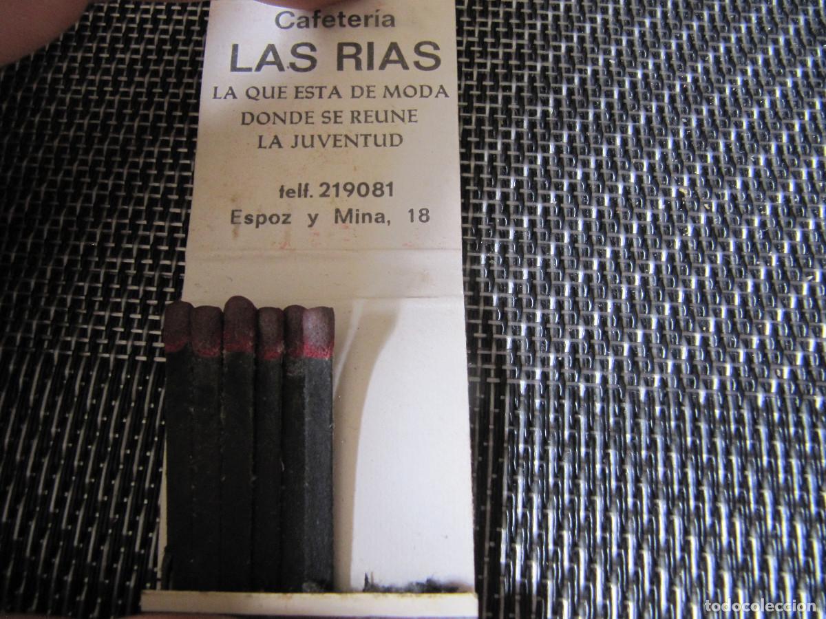 Cajas de cerillas: CAFETERIA LAS RIAS SALAMANCA - Foto 3
